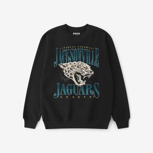 Jacksonville Jaguars Sweat-shirt à col rond chromé Stack