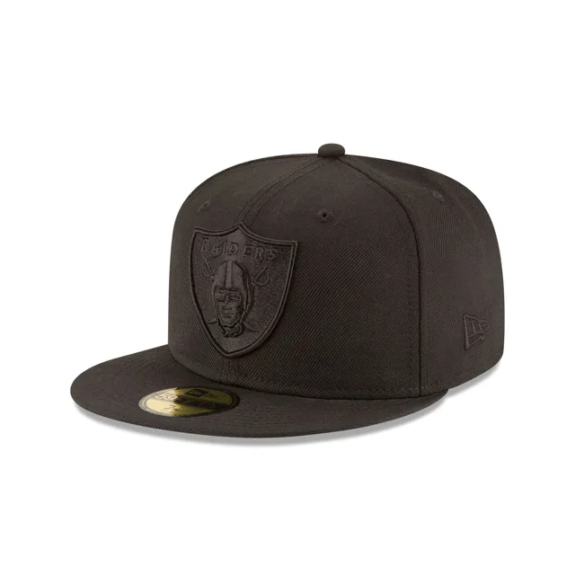 Las Vegas Raiders Noir sur Noir 59FIFTY Chapeau ajusté