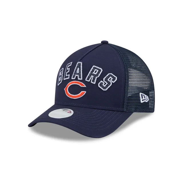 Chicago Bears Casquette de camionneur à cadre en A 9FORTY M-Crown pour femmes avec mot-symbole à sequins