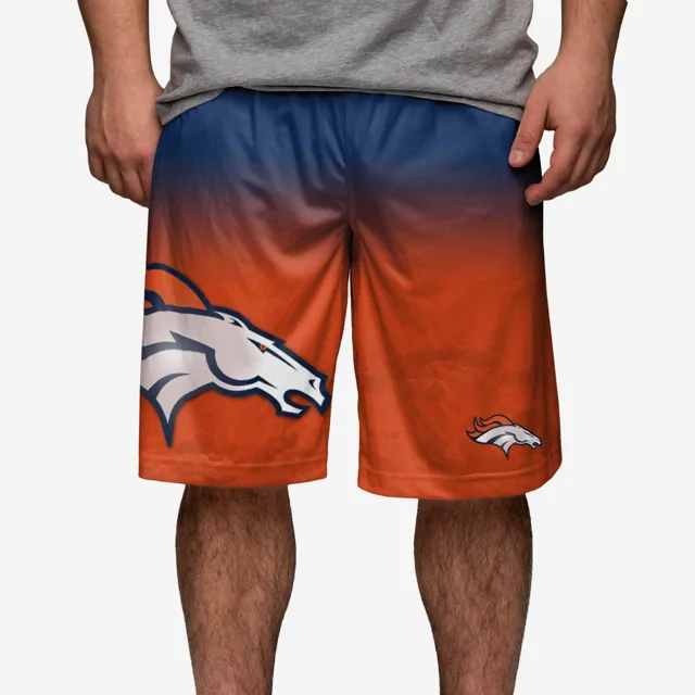 Denver Broncos Short d'entraînement dégradé à gros logo