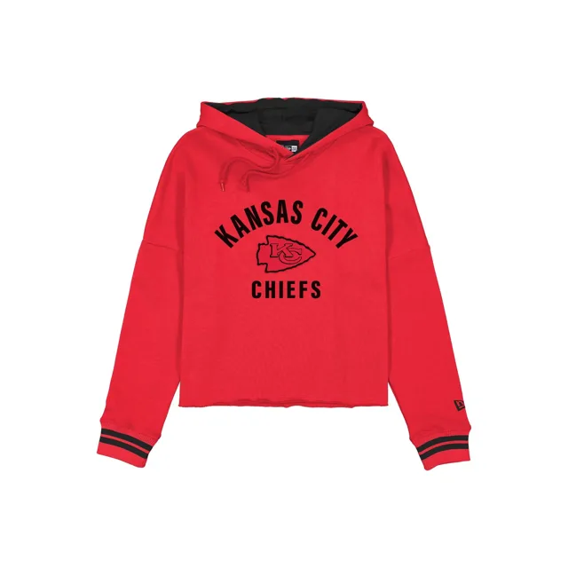Kansas City Chiefs Sweat à capuche court collégial pour femmes