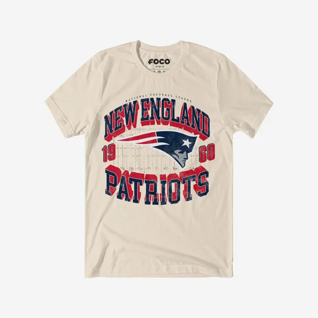New England Patriots T-shirt avec mot-symbole arqué