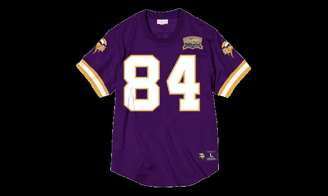 Chemise à col rond en maille avec nom et numéro NFL "Minnesota Vikings - Violet" NNMPMG18061 MVIPURP00RMO