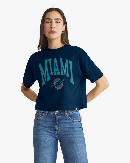 Miami Dolphins RIVALRIES SHALE '47 T-SHIRT REED CITY POUR FEMMES