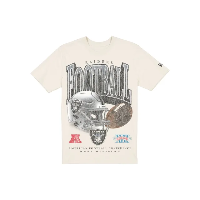 Las Vegas Raiders T-shirt chromé à imprimé vieilli Sport Classics