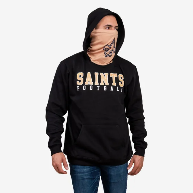 New Orleans Saints Sweat à capuche uni avec guêtre