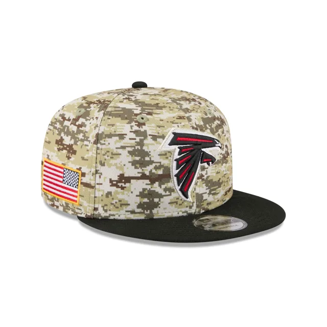 Atlanta Falcons 2025 Salut au service Fan Gear 9FIFTY Snapback Hat