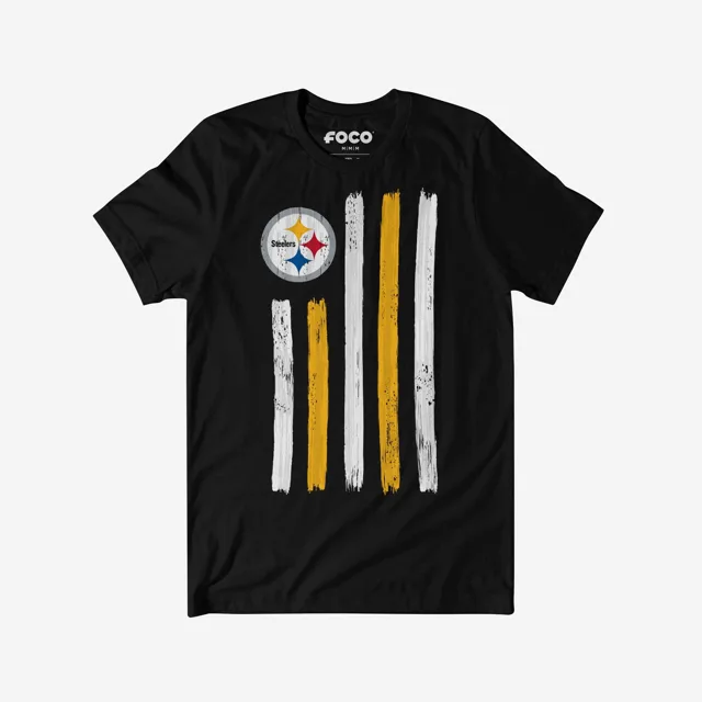 Pittsburgh Steelers T-shirt drapeau coup de pinceau