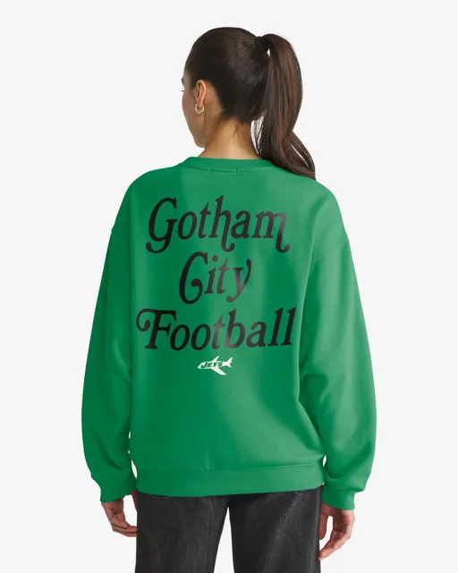 New York Jets HISTORIQUE SHOUT IT OUT '47 OVERSIZED CREW FEMME