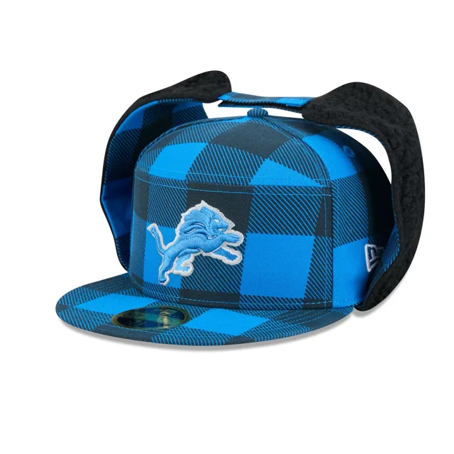 Detroit Lions Chapeau ajusté à panneau fendu avec oreilles de chien 59FIFTY
