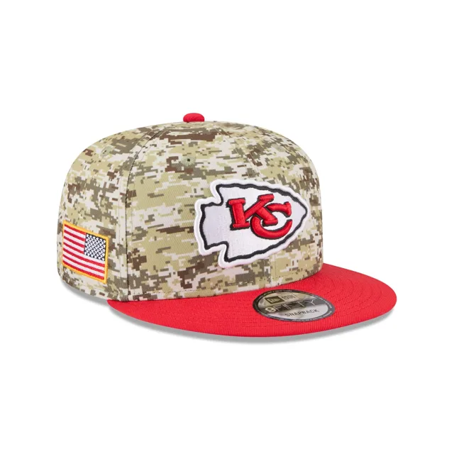 Kansas City Chiefs 2025 Salut au service Fan Gear 9FIFTY Snapback Hat