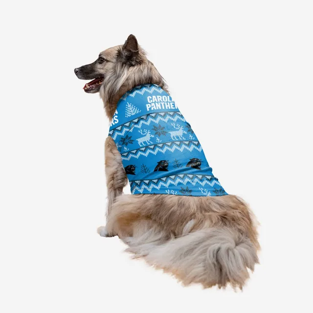 Carolina Panthers Pull moche pour vacances en famille pour chiens