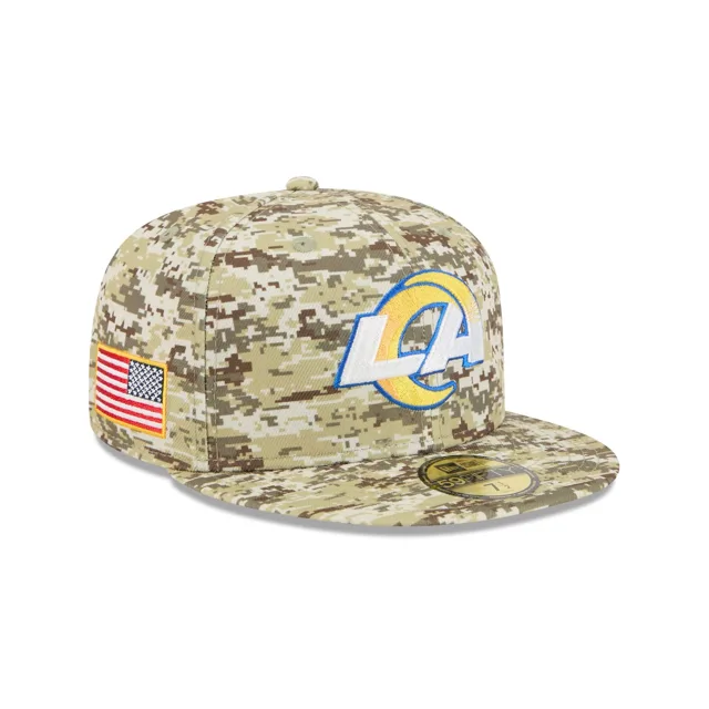 Los Angeles Rams 2025 Salut au service Fan Gear 59FIFTY Chapeau ajusté