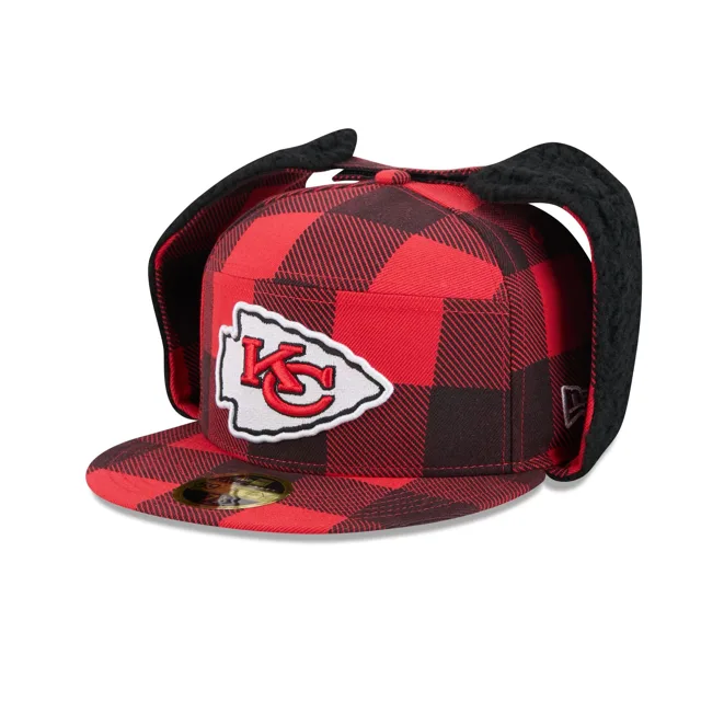 Kansas City Chiefs Chapeau ajusté à panneau fendu avec oreilles de chien 59FIFTY