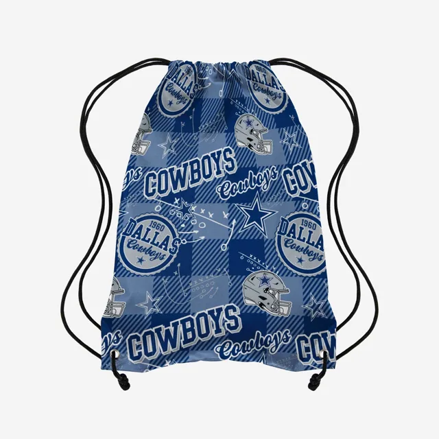 Dallas Cowboys Sac à dos à cordon imprimé à répétition thématique