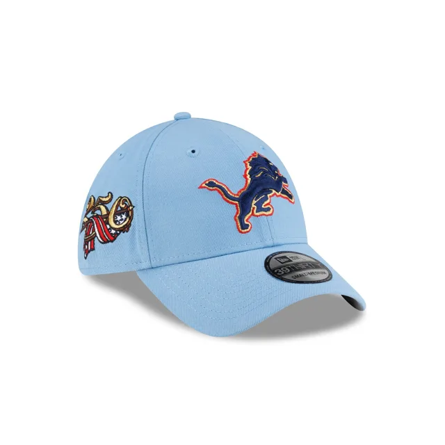 Detroit Lions Chapeau extensible 39THIRTY rouge, blanc et bleu