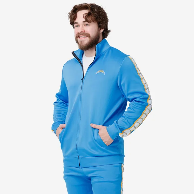 Los Angeles Chargers Veste de survêtement à logo rayé