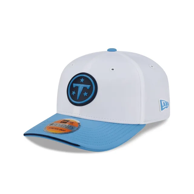 Tennessee Titans 2026 Sideline Blanc 9SEVENTY Chapeau extensible à bouton-pression