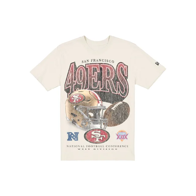 San Francisco 49ers T-shirt chromé à imprimé vieilli Sport Classics