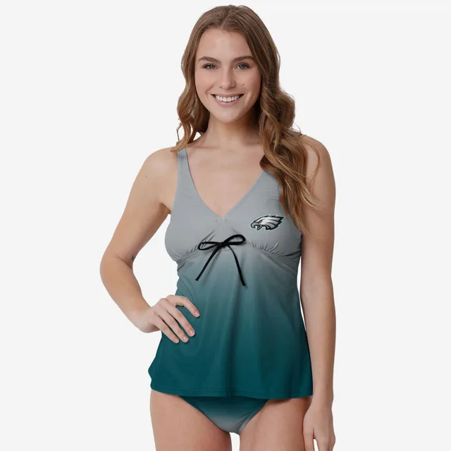 Philadelphia Eagles Tankini dégradé Gametime pour femme