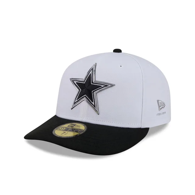 Dallas Cowboys 2026 Draft Casquette ajustée 59FIFTY noire et blanche