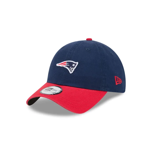 New England Patriots Mini Logo Chapeau réglable bicolore décontracté classique
