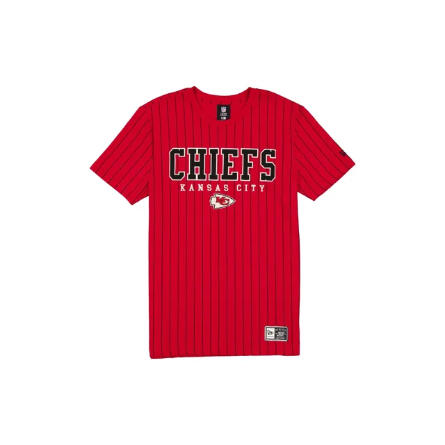 Kansas City Chiefs T-shirt universitaire à fines rayures