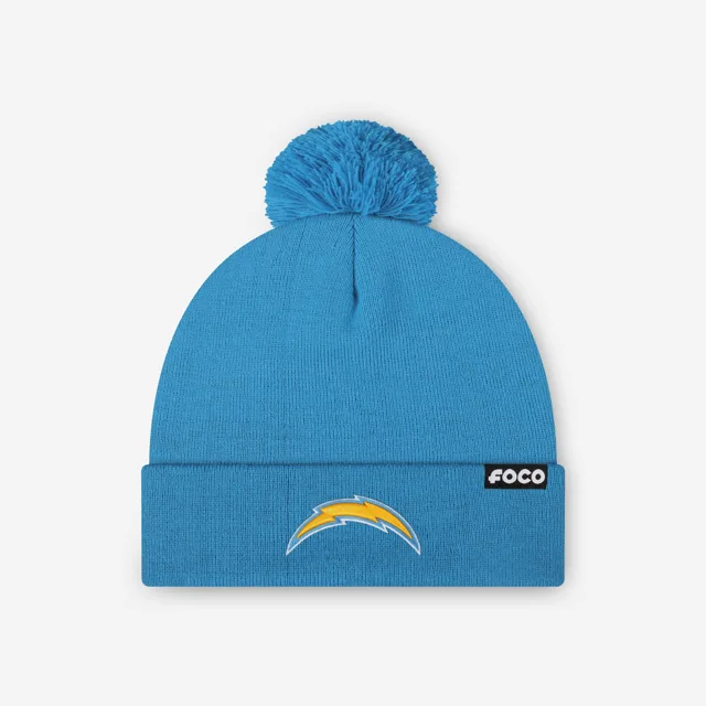 Bonnet à pompon avec logo principal Los Angeles Chargers Basic