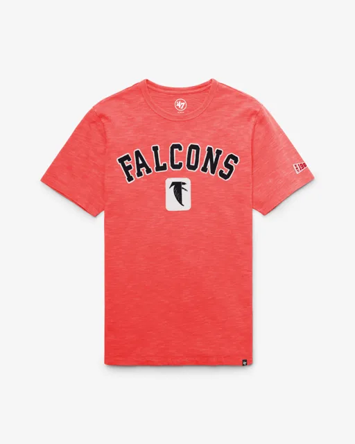 Atlanta Falcons HISTORIQUE SEYMOORE BIEN USÉ '47 HEAVY SLUB TEE