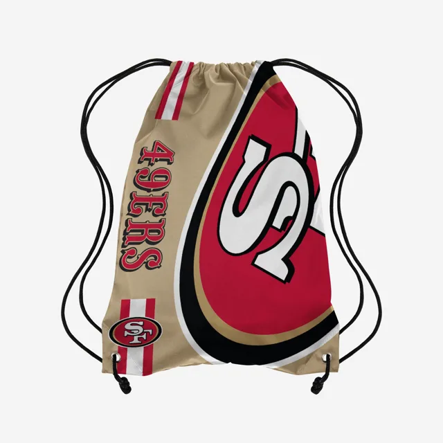 San Francisco 49ers Sac à dos à cordon de serrage avec grand logo de couleur alternative dorée