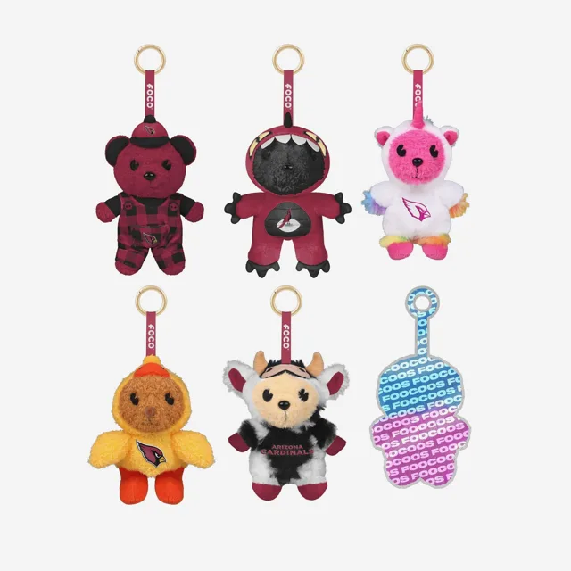 Arizona Cardinals FOOCOOS Peluche Sac Charm Porte-clés Blind Box Série 1