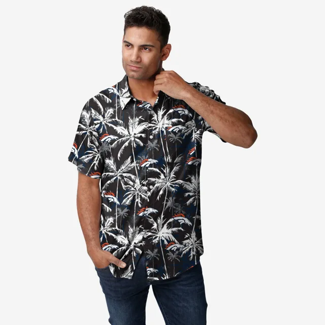 Denver Broncos Chemise boutonnée à fleurs noire
