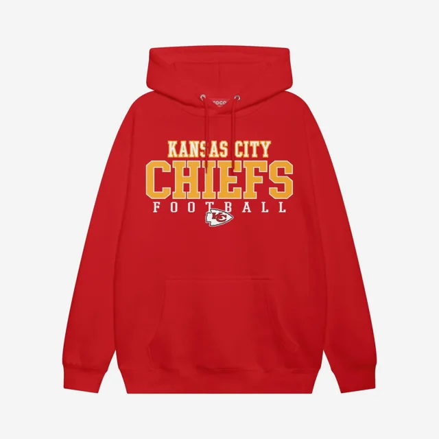 Kansas City Chiefs Sweat à capuche avec logo de football