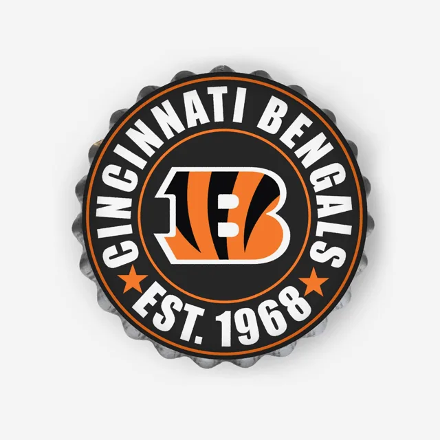 Panneau mural Cincinnati Bengals pour bouchon de bouteille