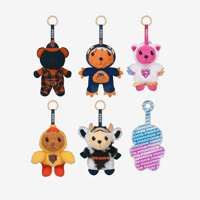Chicago Bears FOOCOOS Peluche Sac Charm Porte-clés Blind Box Série 1