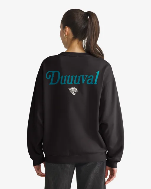 Jacksonville Jaguars SHOUT IT OUT '47 OVERSIZED CREW FEMME