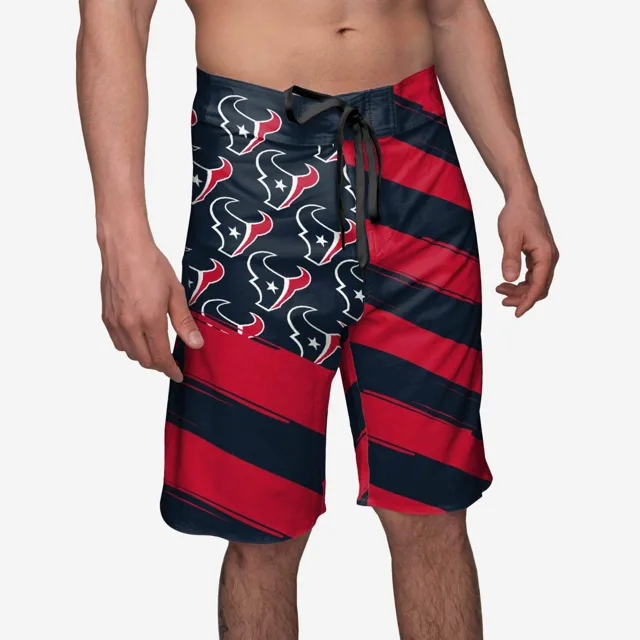 Houston Texans Boardshort à drapeau diagonal
