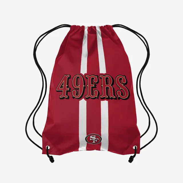 San Francisco 49ers Sac à dos avec cordon de serrage Team Stripe Wordmark