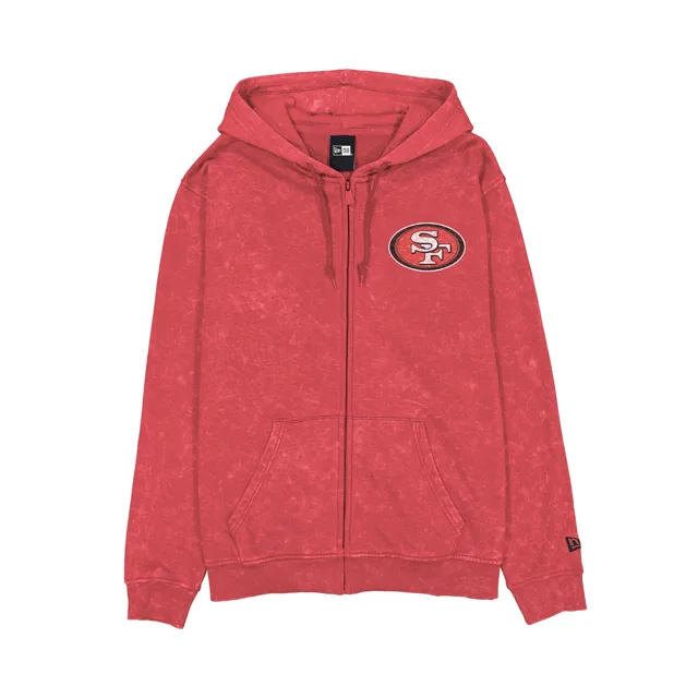 San Francisco 49ers Sweat à capuche entièrement zippé délavé