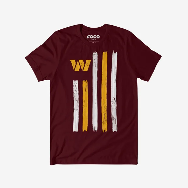 Washington Commanders T-shirt drapeau coup de pinceau