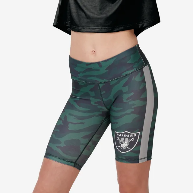 Las Vegas Raiders Short de vélo camouflage pour femme