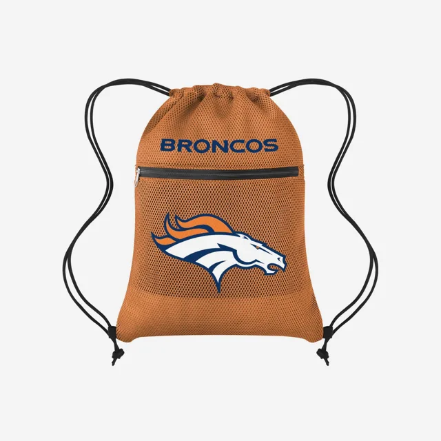 Denver Broncos Sac à dos avec cordon de serrage et poche en filet