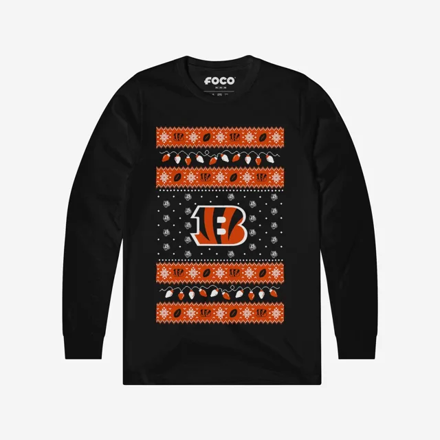 Cincinnati Bengals Pull à manches longues Holiday Lights