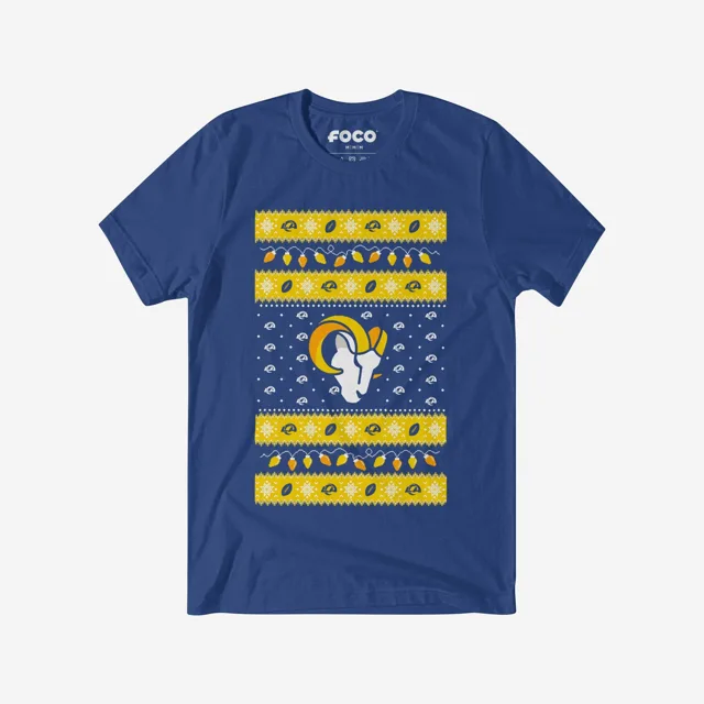 Los Angeles Rams T-shirt pull lumières de Noël