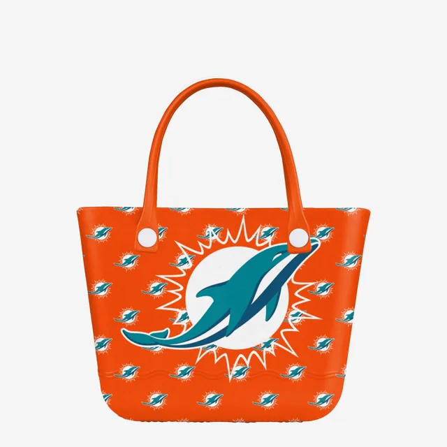 Miami Dolphins Grand logo Mini sac fourre-tout à hayon imprimé