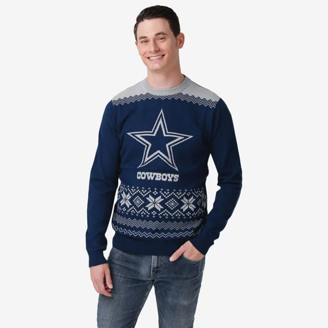 Dallas Cowboys Pull de Noël avec grand logo