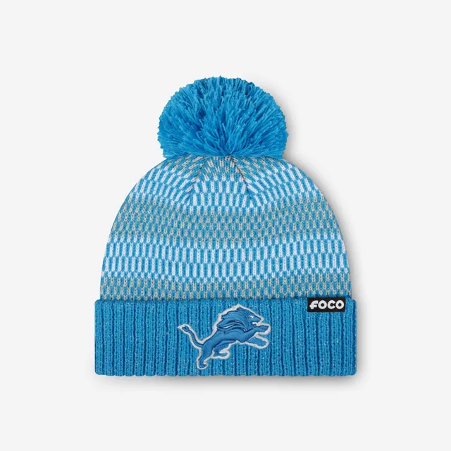 Detroit Lions Bonnet à pompon en fil métallique pour femme