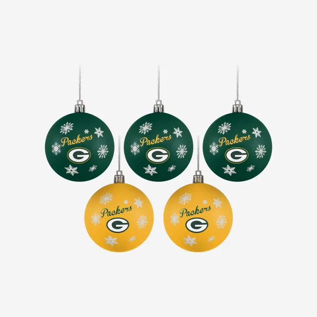 Green Bay Packers Lot de 5 boules incassables