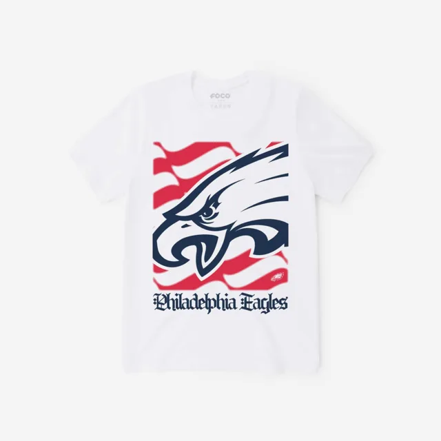 Philadelphia Eagles T-shirt avec le mot-symbole du patrimoine américain