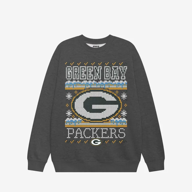 Green Bay Packers Sweat-shirt à col rond des fêtes